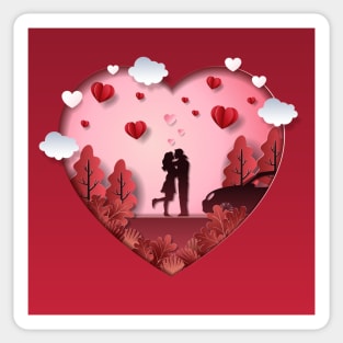 Valentine Love Relationship Sticker